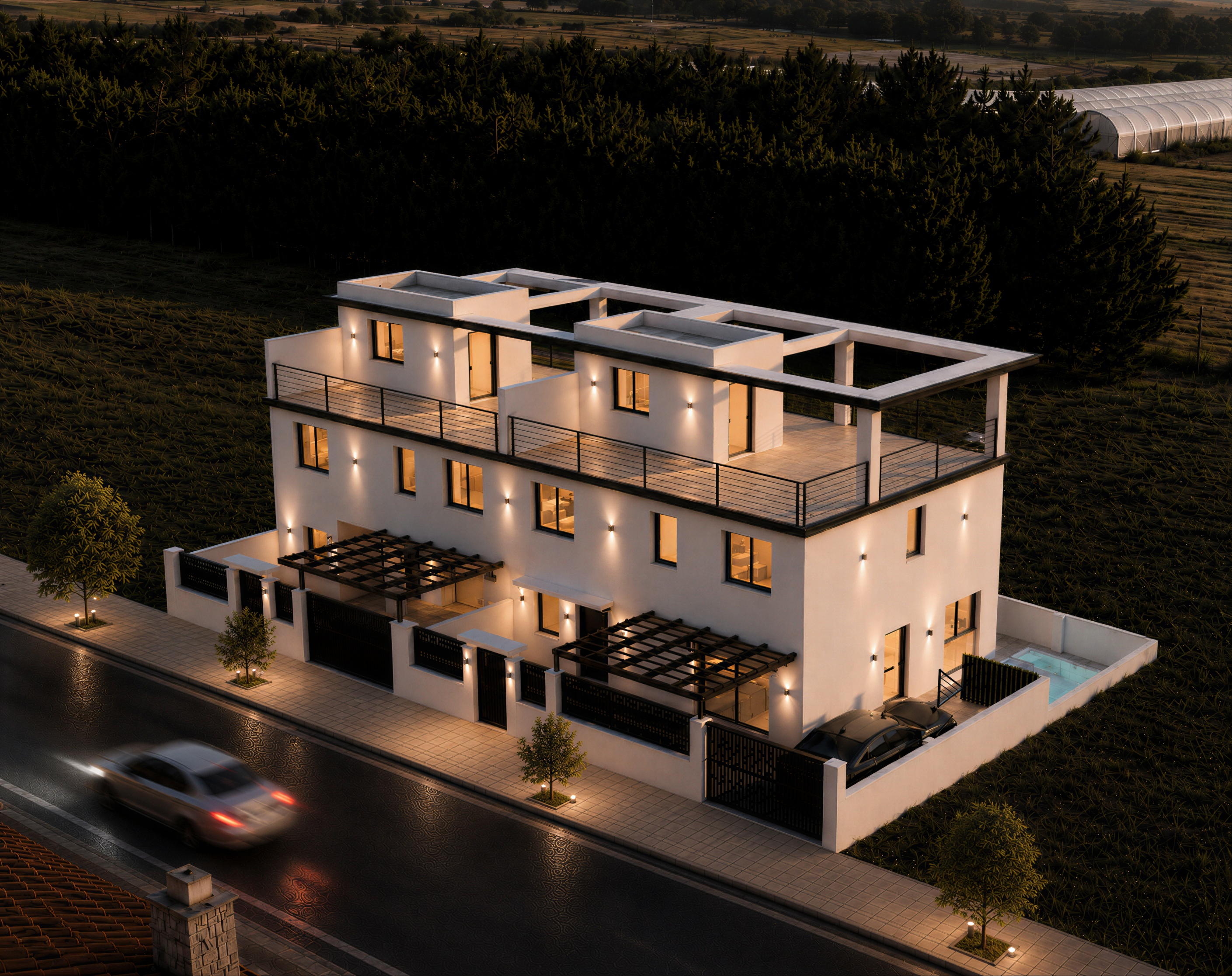 Proyecto de paisajismo exterior en Pinares de San Antón