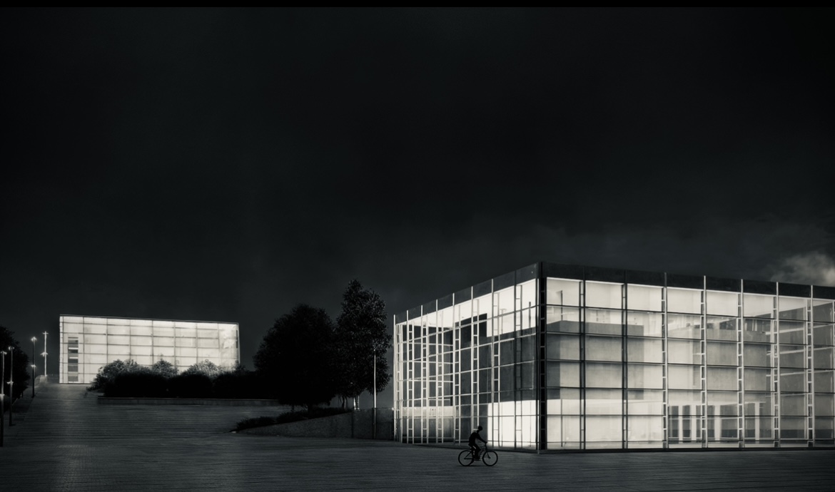 Renderizado para Concurso de rehabilitación del Muelle 3 Málaga